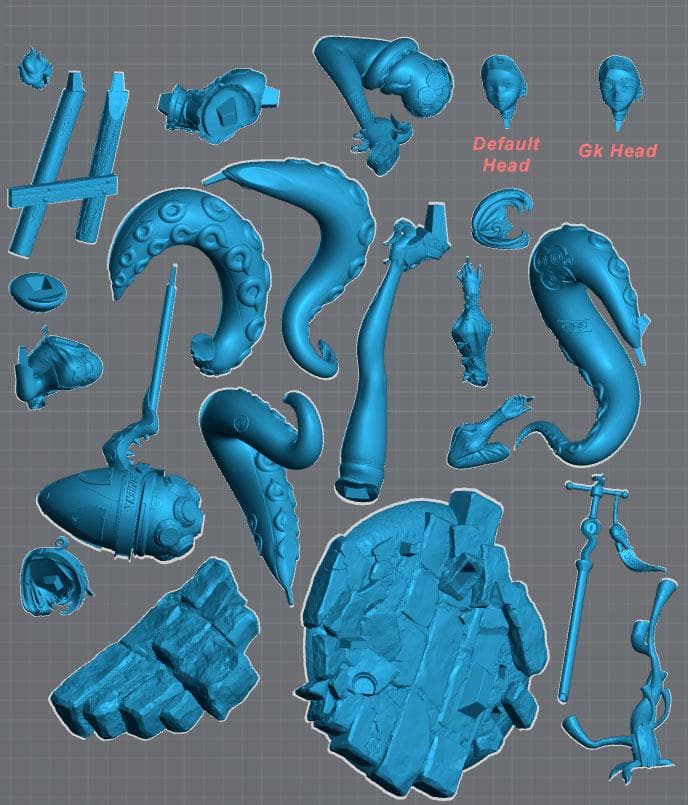 1/7 未塗装 未組立 フィギュア ガレージキット イディハリ ZZZ - メルカリ