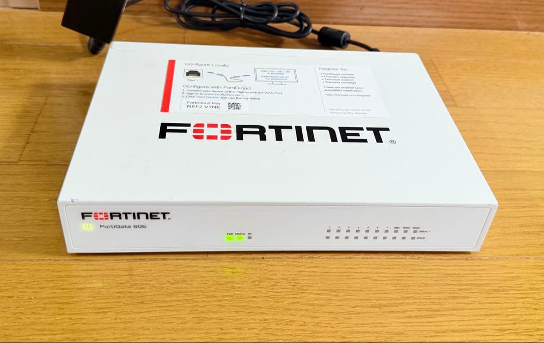 FORTINET FORTIGATE-60E(ライセンス有り) 【v7.4.9】 - メルカリ