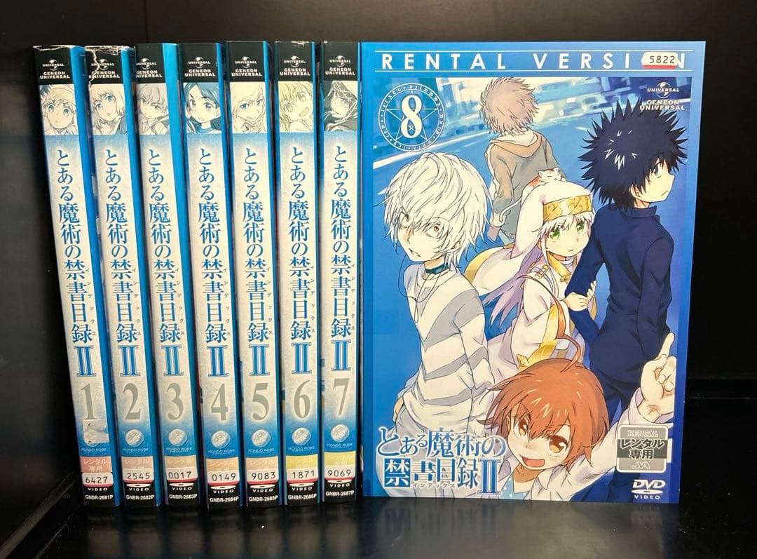 ▼全巻▲とある科学の禁書目録 シーズン1.2.3 全29巻 レンタルアップDVD