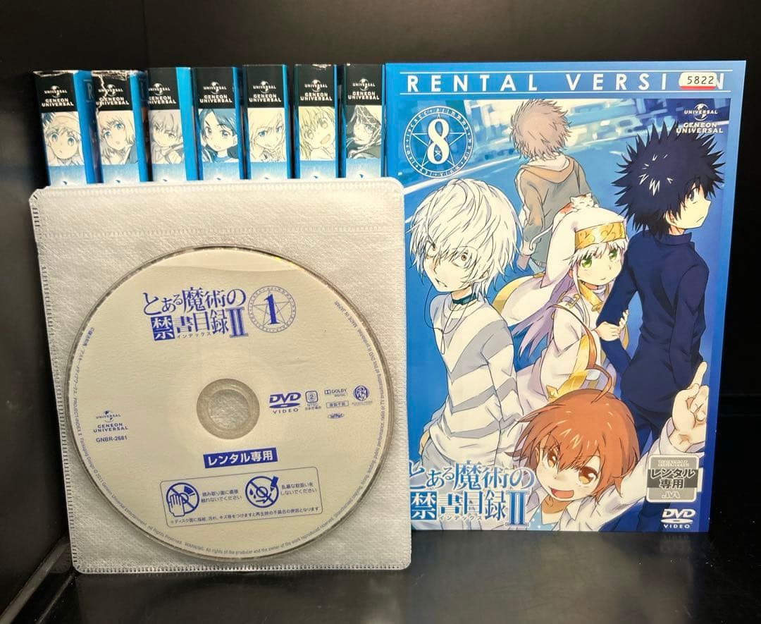 ▼全巻▲とある科学の禁書目録 シーズン1.2.3 全29巻 レンタルアップDVD