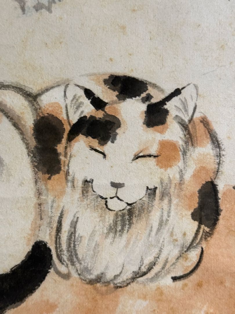 徐悲鴻風の「双猫図」 - メルカリ