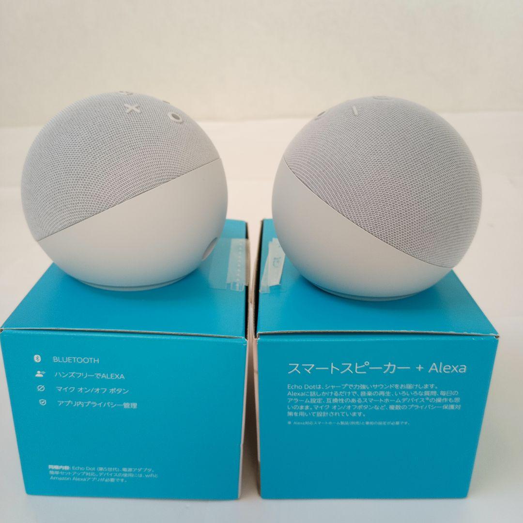 Echo Dot 第5世代 グレーシャーホワイト 二台組 - メルカリ