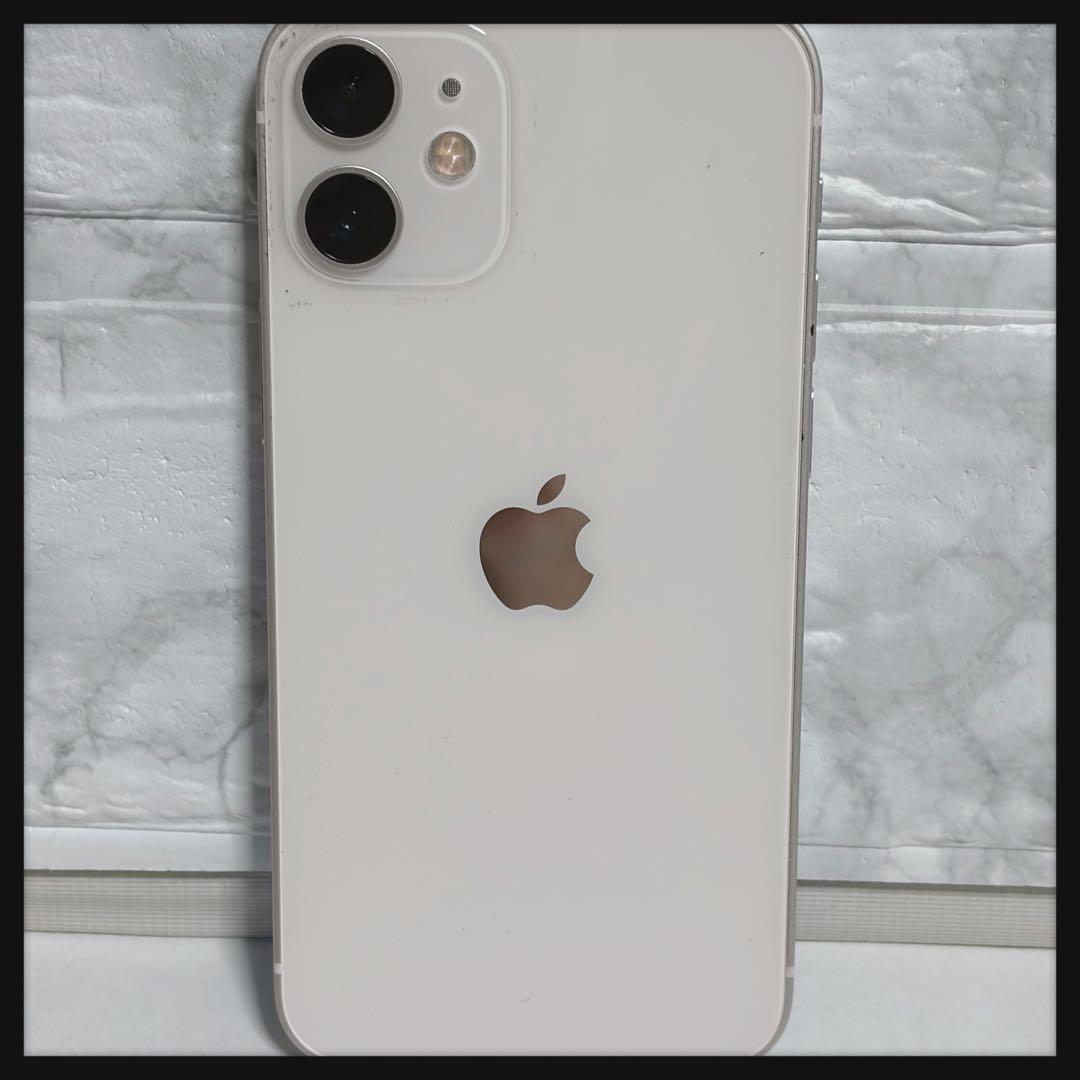 iPhone12 mini ホワイト 64GB SIMフリー 箱あり ケーブル付 - メルカリ