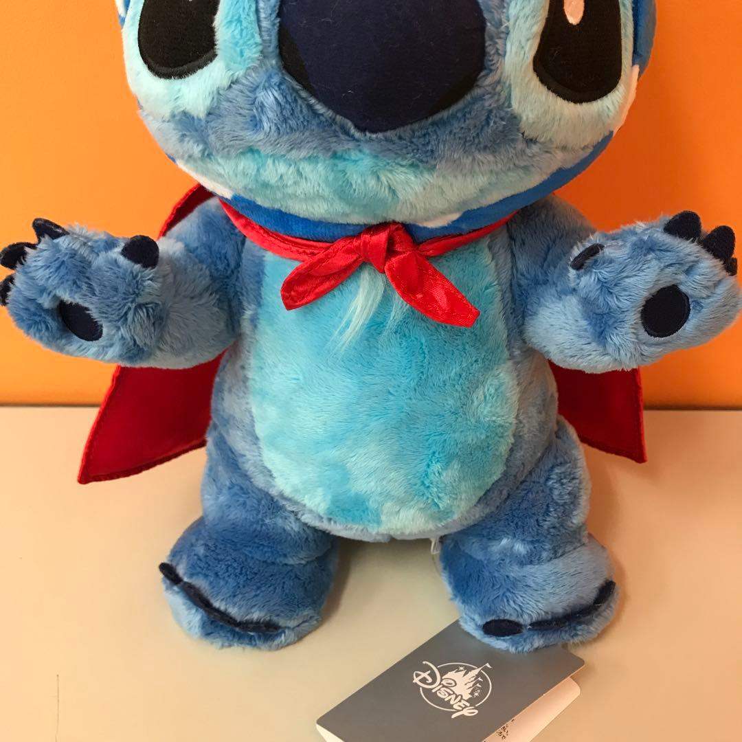 タグ付き ディズニーストア スティッチ ヒーロースタイル ぬいぐるみ