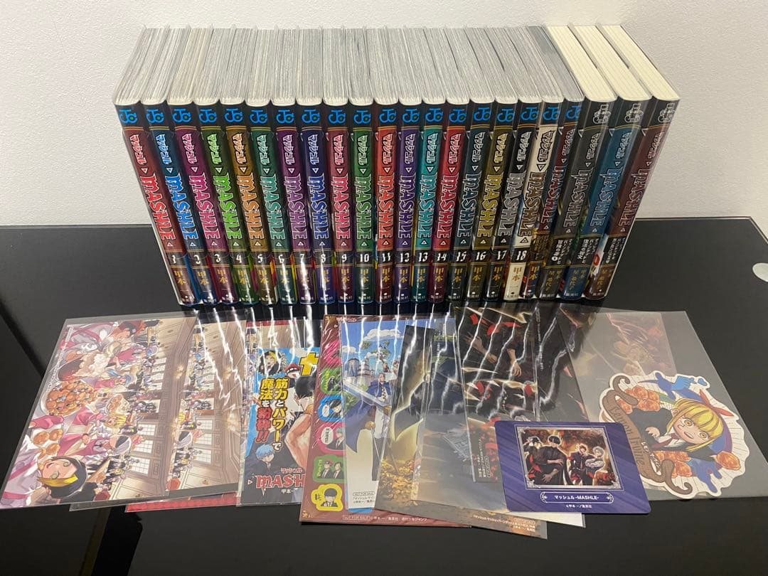 マッシュル―MASHLE― 全巻初版帯付き　特典付き マッシュル MASHLE 1〜18巻 小説 全巻 初版 新品 - メルカリ