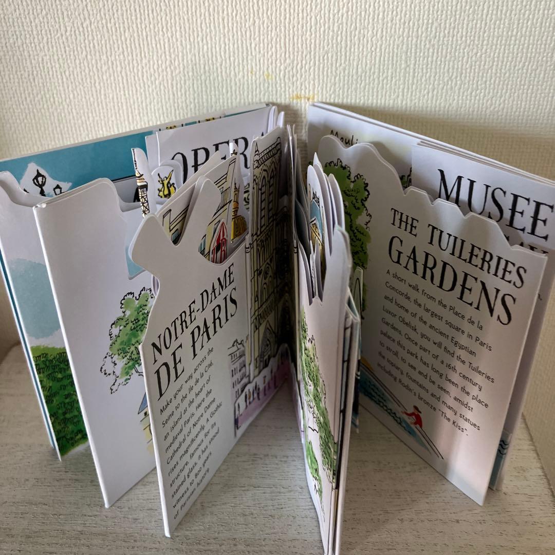 Paris フランス 洋書 豆本 仕掛け絵本 観光ガイド ポップアップ 世界