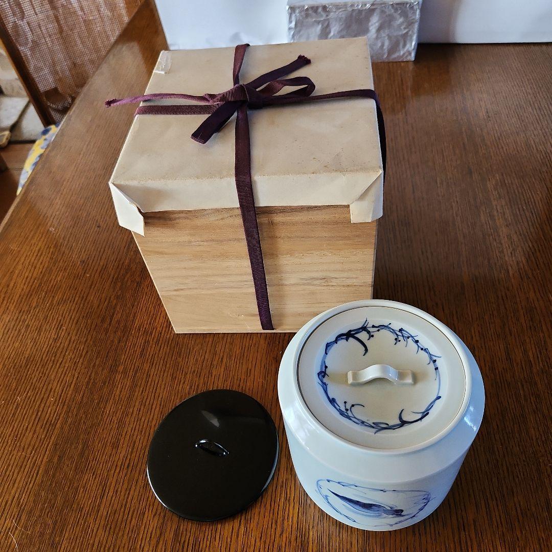 染付 水差し 鳥の絵柄 木箱付きの通販はau PAY マーケット - 輸入雑貨