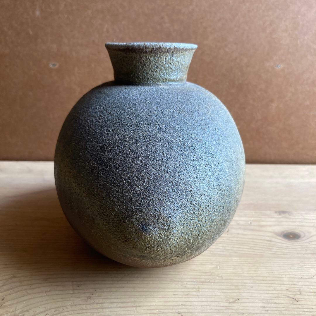 不可治窯 （ふかちがま）樺澤 健治作 南蛮俵花入 供箱あり - メルカリ