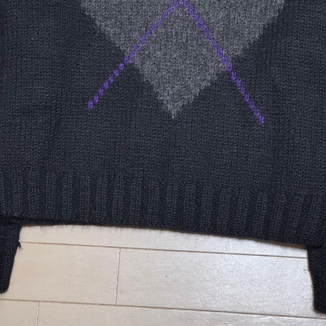 希少✨ ポロバイラルフローレン ハンドニット アーガイル 長袖ニット L