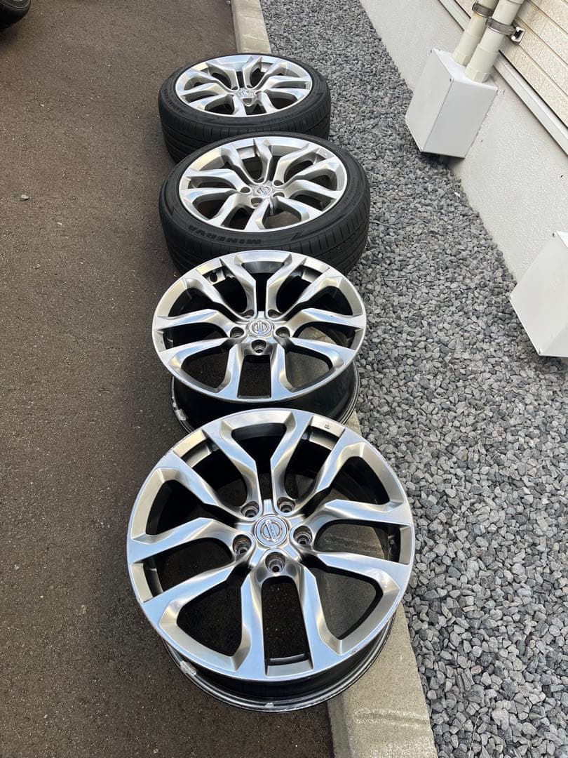 Z34 純正ホイール 4本セット 2024年製タイヤ 純正流用 スタッドレス等