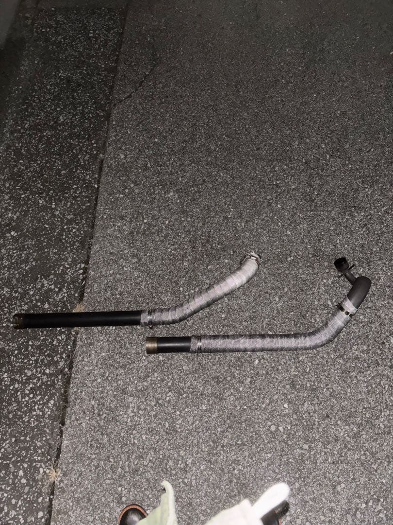 ドラッグスター400 ドラッグパイプマフラー　ブラック ヤマハ ドラッグスター 400 クラシック DS4 DSC4 ドラッグ パイプ