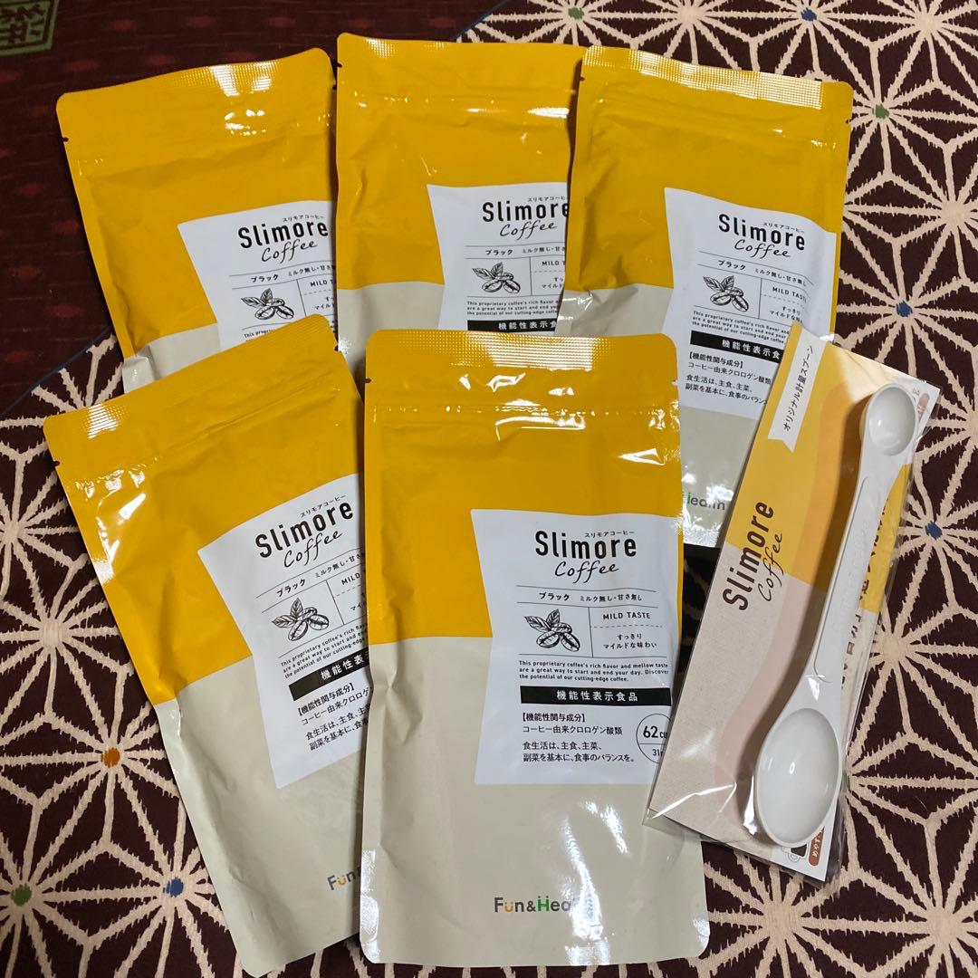 新品スリモアコーヒー五点セット＋オリジナル軽量スプーン付き ティースプーン 食洗機対応 12.7cm 5本セット 木製 送料無料 おしゃれ