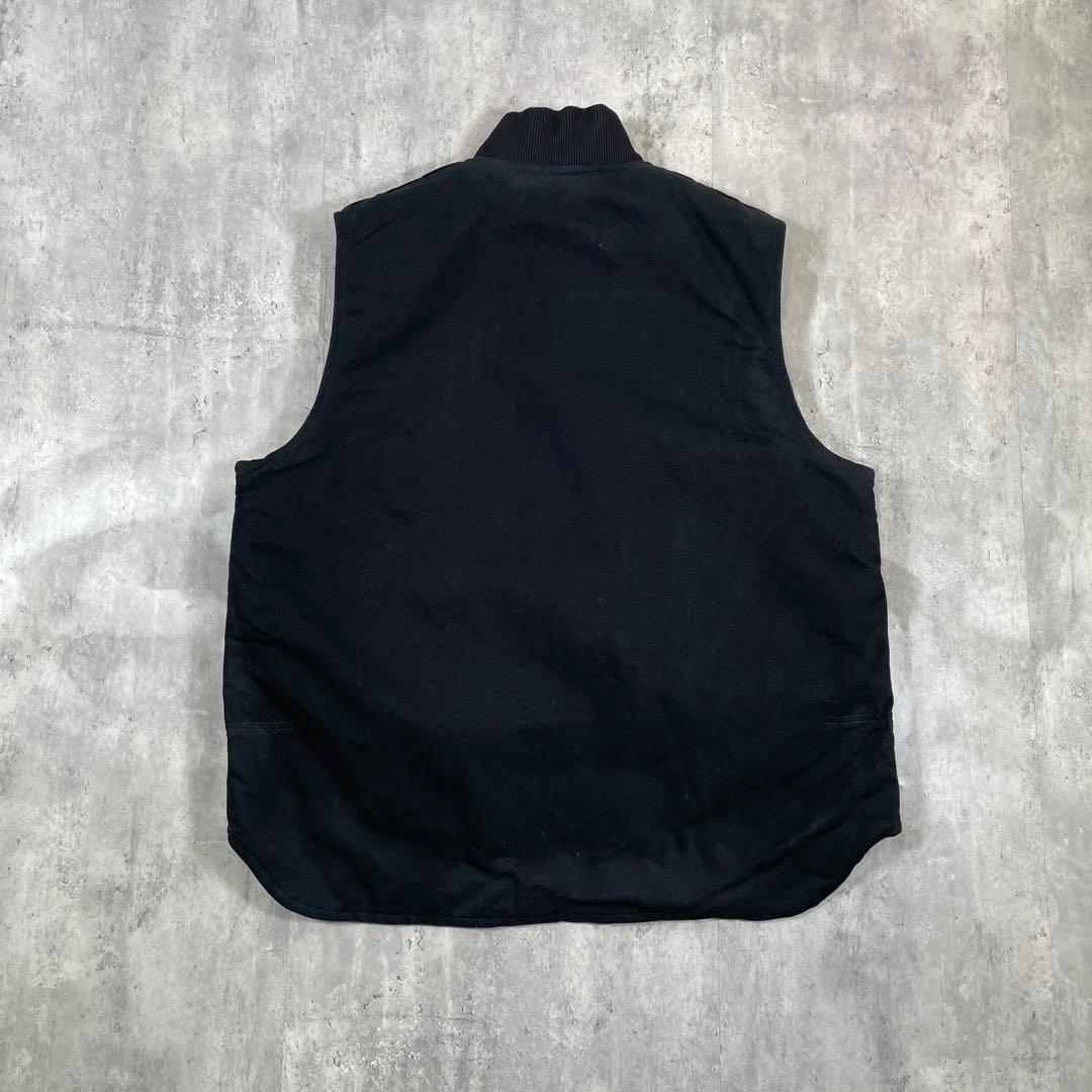 USA製◇00s carhartt【XL】ダックベスト/企業ロゴパッチ - メルカリ