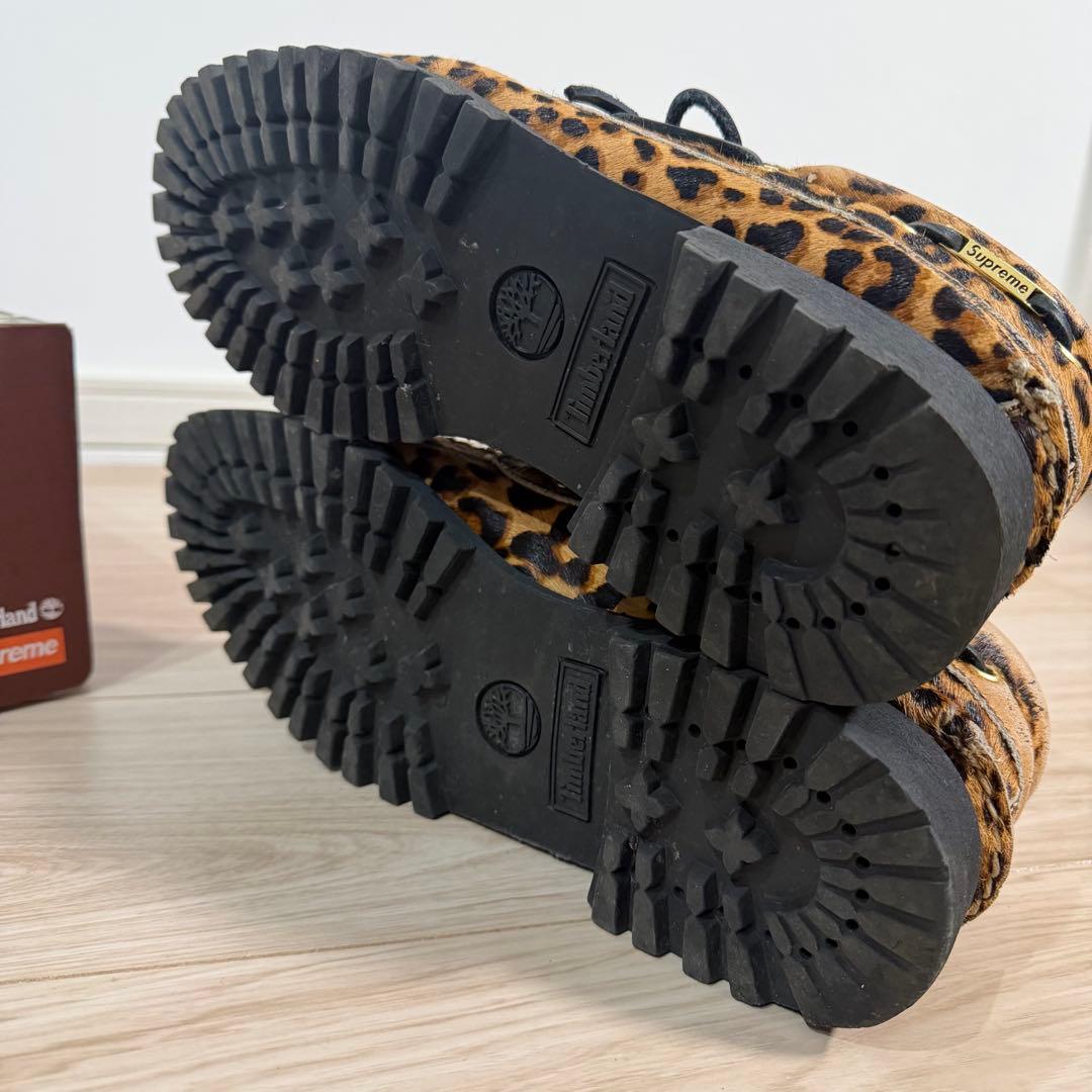 supreme timberland 3 eye レオパード 26.5cm
