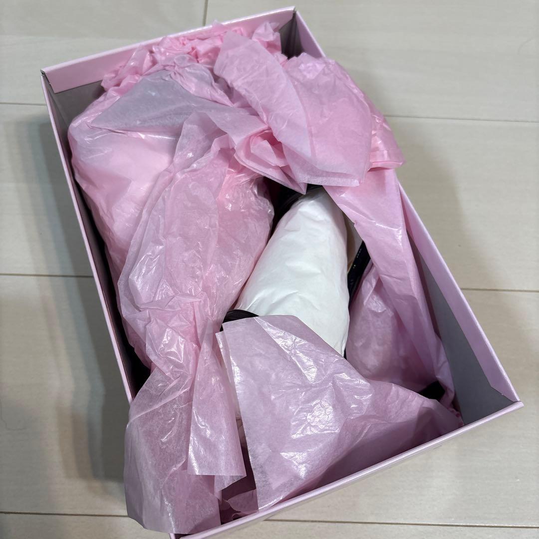 Diana ブラック ヒールサンダル 24.0cm