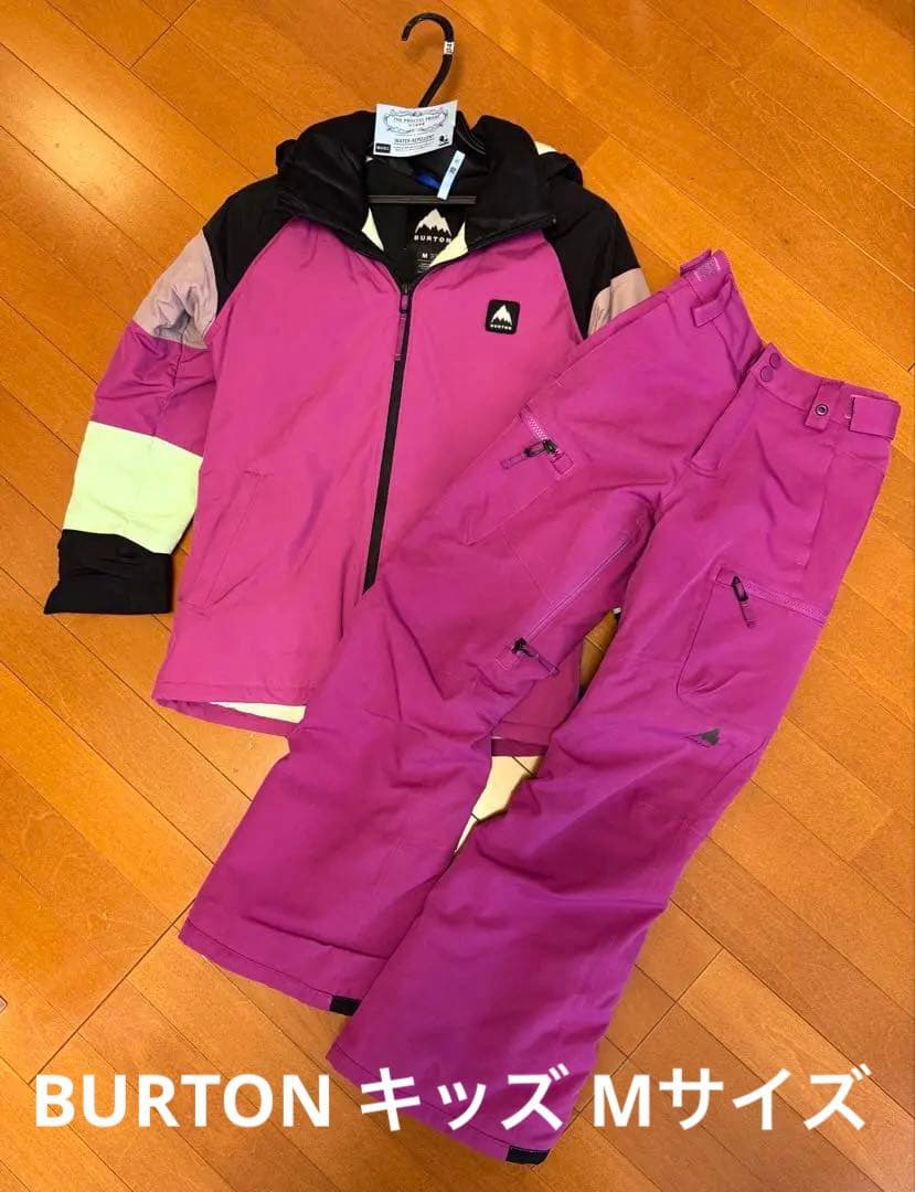 BURTON スノーボードスキーウェアセット 上下 Mサイズ ピンク BURTON スノーボード ウエア（色：ピンク系）｜スノーボード｜スポーツ