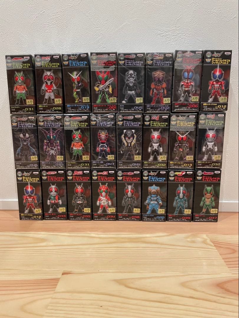 仮面ライダー ワールドコレクタブルフィギュア 24体セット バンプレスト 仮面ライダー ワールドコレクタブルフィギュア 昭和