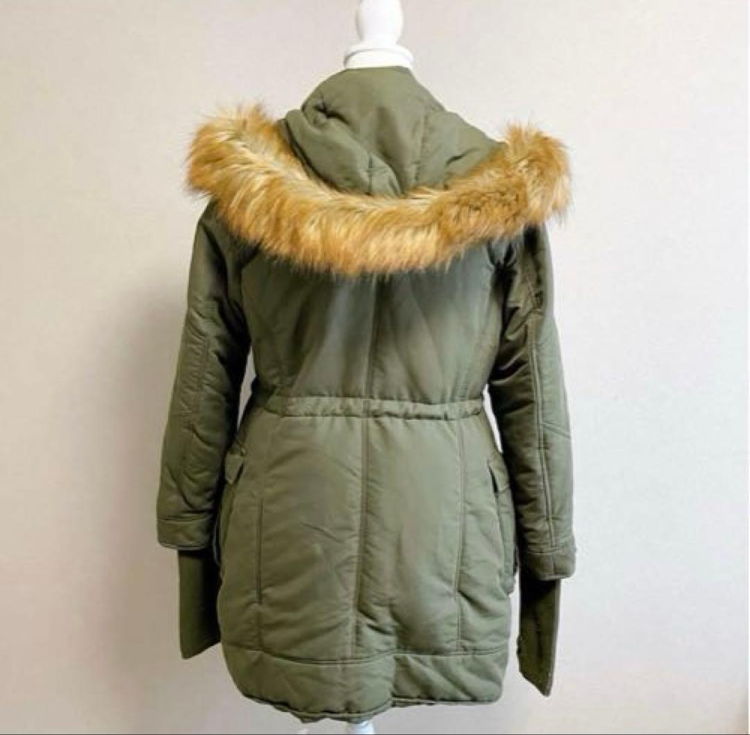 平成ギャル y2k ファー付き ミニタリー モッズコート フェアリー