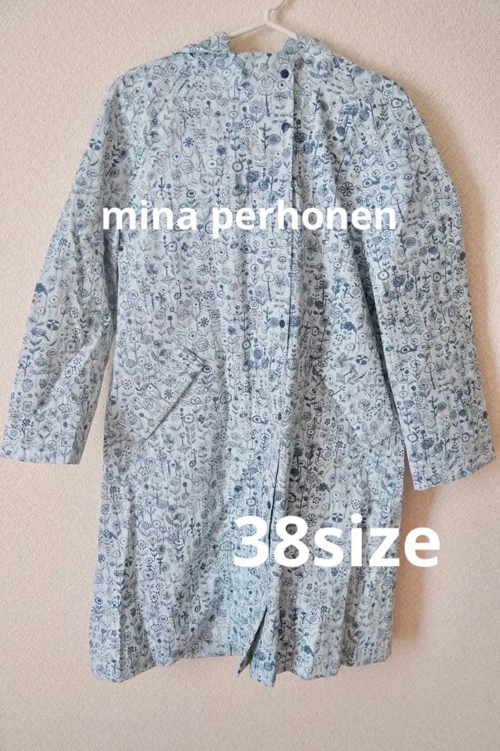 【限定価格】ミナペルホネン 「letter of flower」レインコート38 ミナペルホネン letter of flower レインコート - ミナペルホネン正規