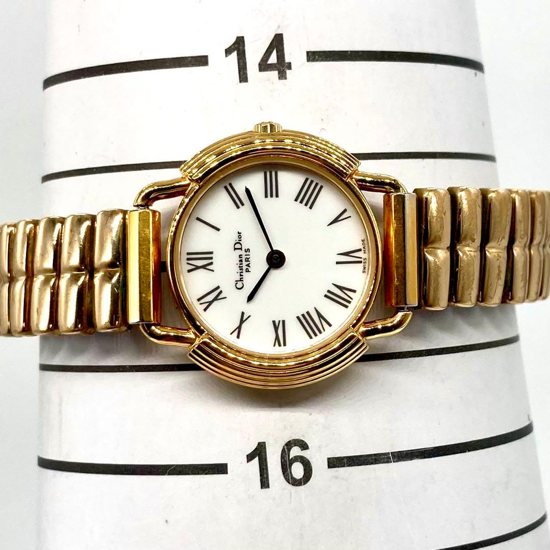 稼動】 ディオール 腕時計 D58-121-2 クォーツ QZ 新品電池 - メルカリ