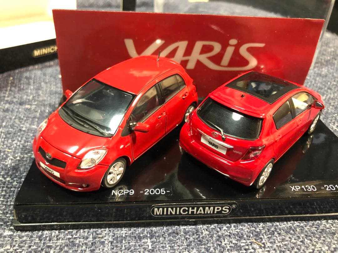 1/43 カスタム　トヨタ　ヤリス　NCP9(2代目) XP130(3代目) 赤 1/43 カスタム トヨタ ヤリス NCP9(2代目) XP130(3代目) 赤 - メルカリ