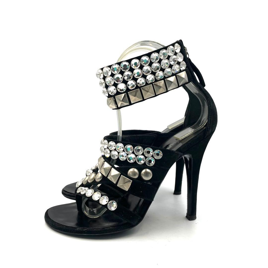 《超美品》ジュゼッペザノッティ バルマン コラボ サンダル ビジュ スタッズ