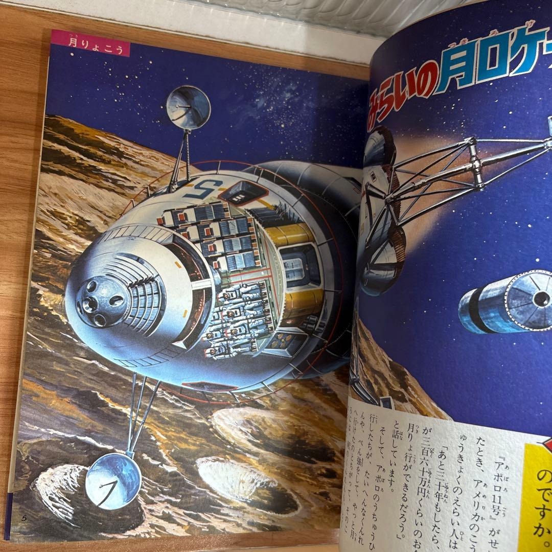 小学館 なぜなに学習図鑑 月と宇宙のふしぎ 昭和レトロ 小松崎茂 南村