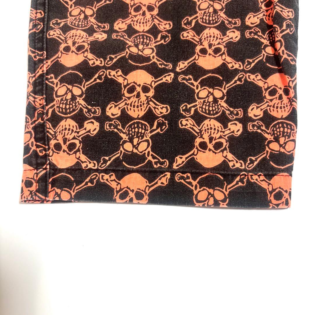 幻 life's a beach ライフズアビーチ ロンパン パンクスカル 黒橙