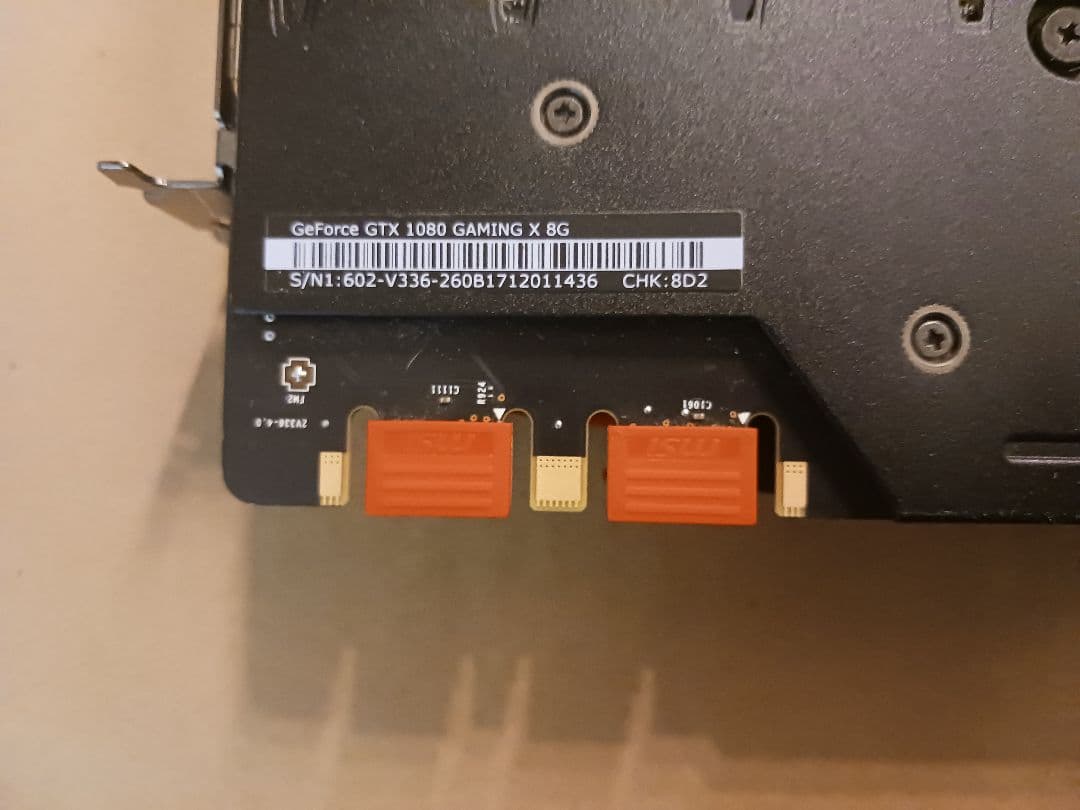 MSI GTX1080 GAMING X 8G 動作未確認 - メルカリ