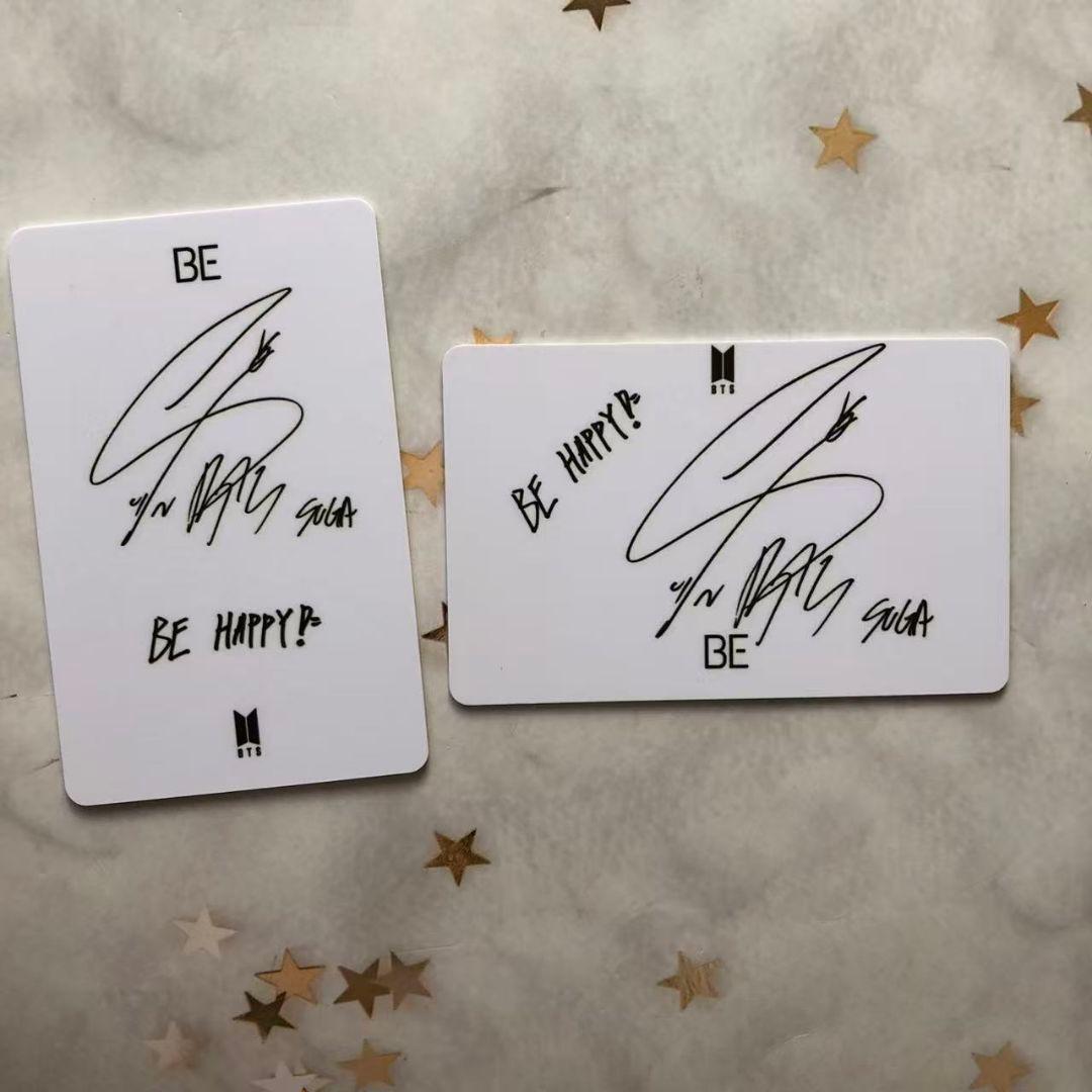 BTS BE 韓国 限定 未公開フォト ラキドロ SUGA ユンギ トレカ 2枚