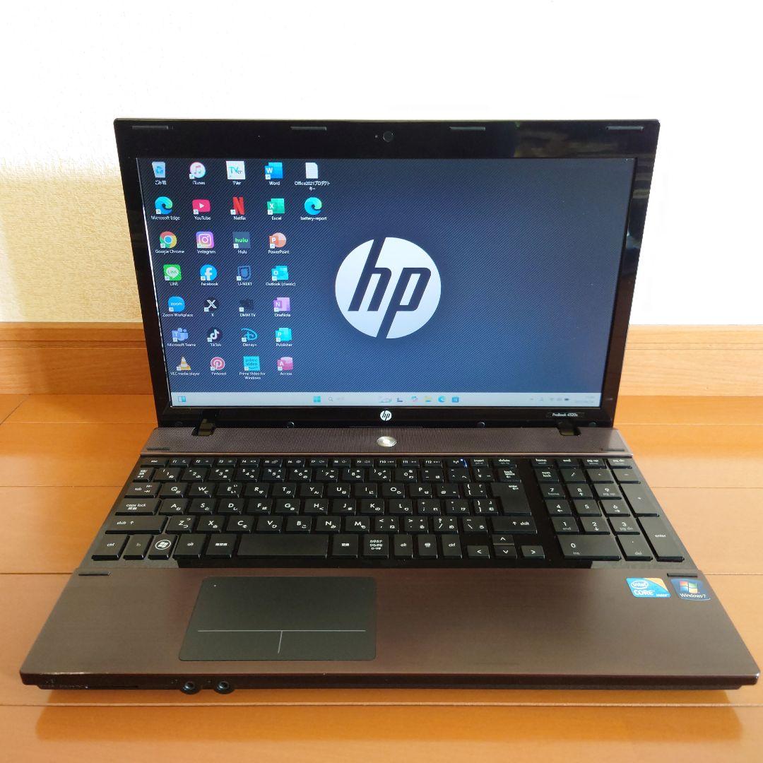設定済✨️HP ProBook4520s✨️ブラウン✨️i5　Win11オフィス 送料込み【Win11 SSD MS office有り】HP ProBook 4520s Core i5 M520