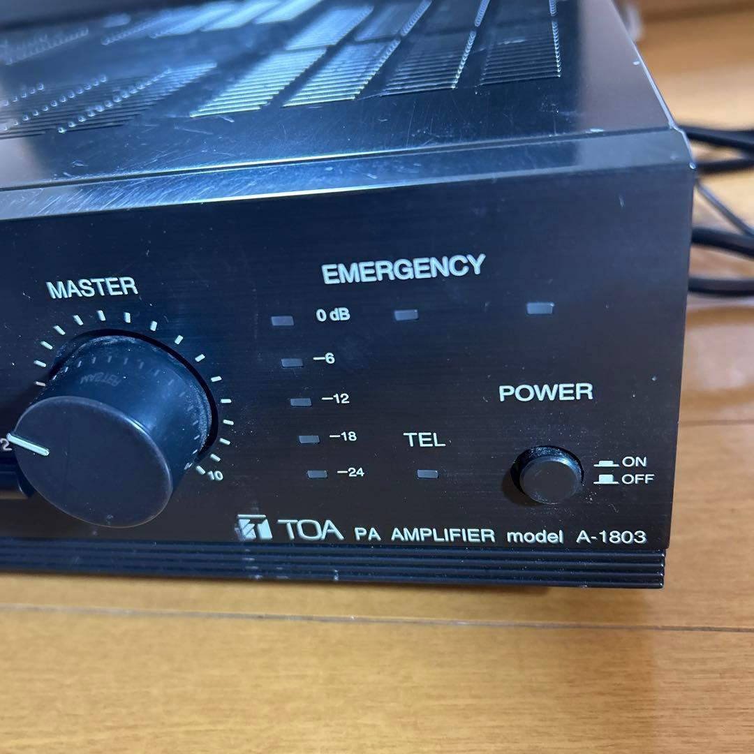 TOA PA AMPLIFIER model A-1803 PAアンプ トーア - メルカリ