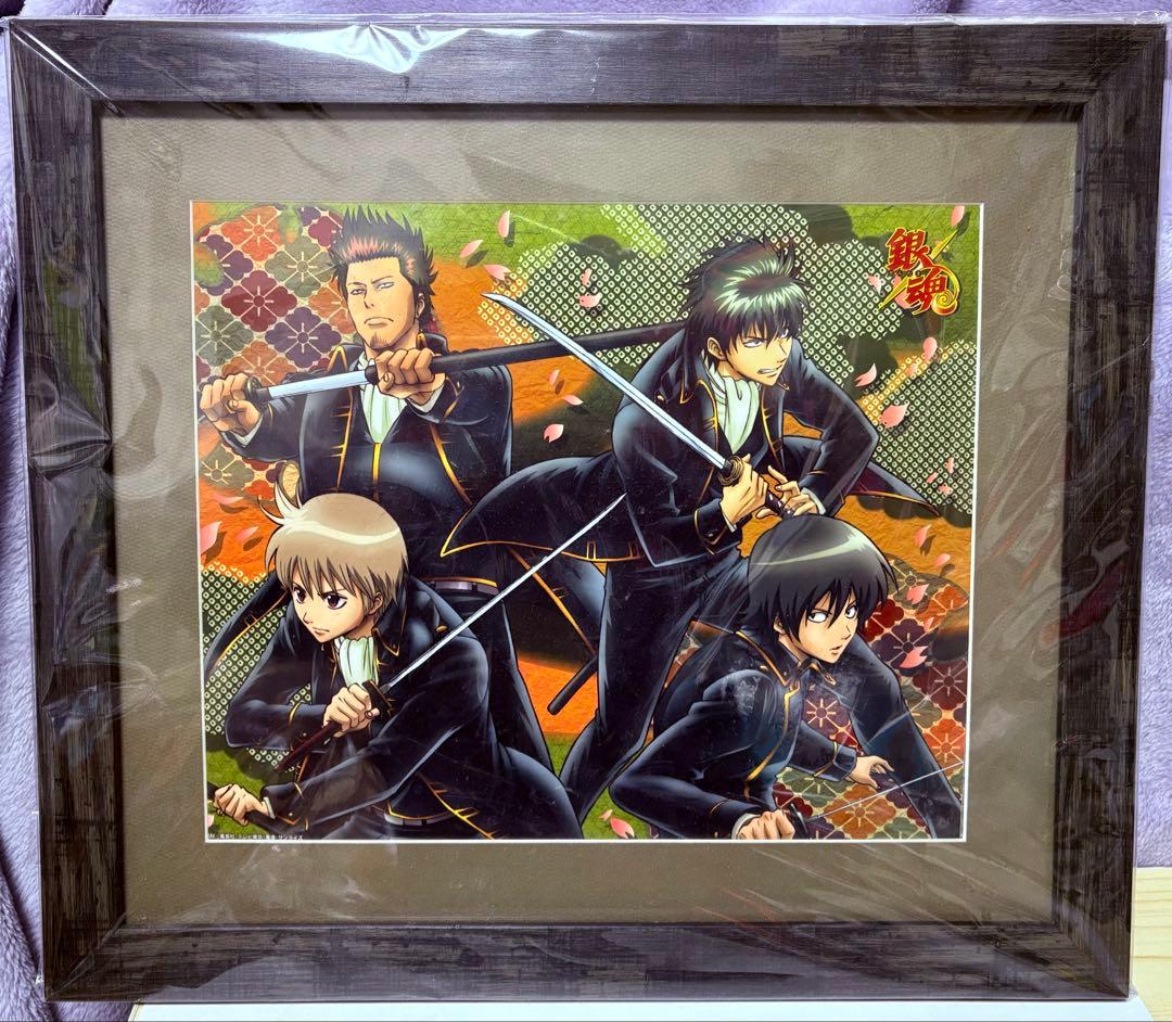 銀魂 攘夷志士、新撰組 複製原画2点 坂田銀時 土方十四郎 沖田総悟