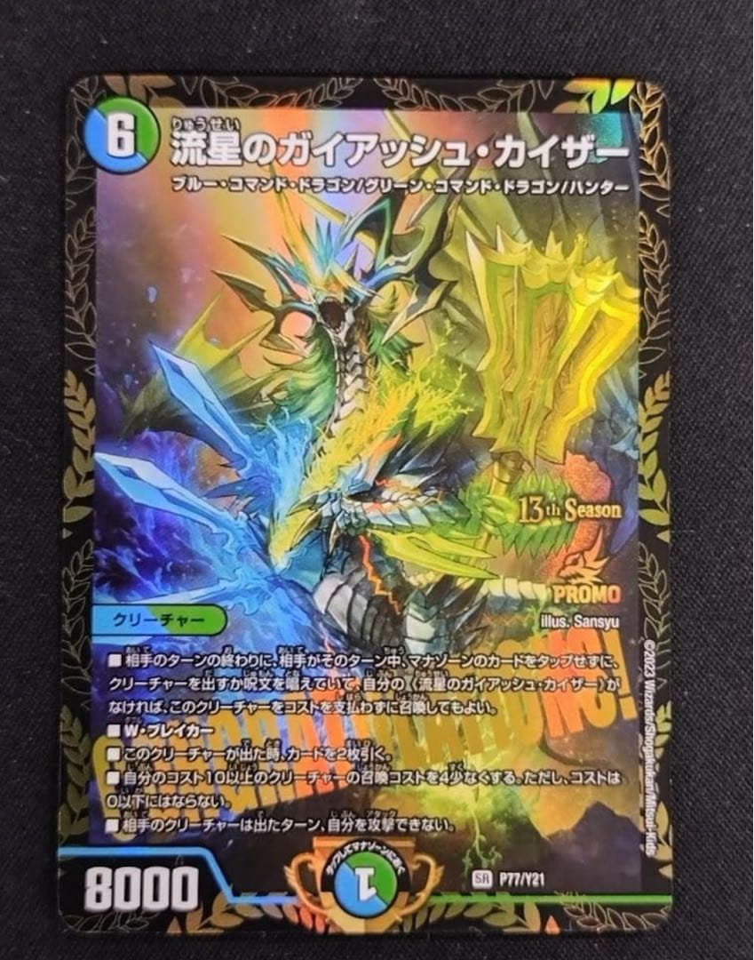 デュエルマスターズ 流星のガイアッシュカイザー CS 優勝 プロモ 優勝プロモ激アツ!!】《流星のガイアッシュ・カイザー》他4枚の13thCS