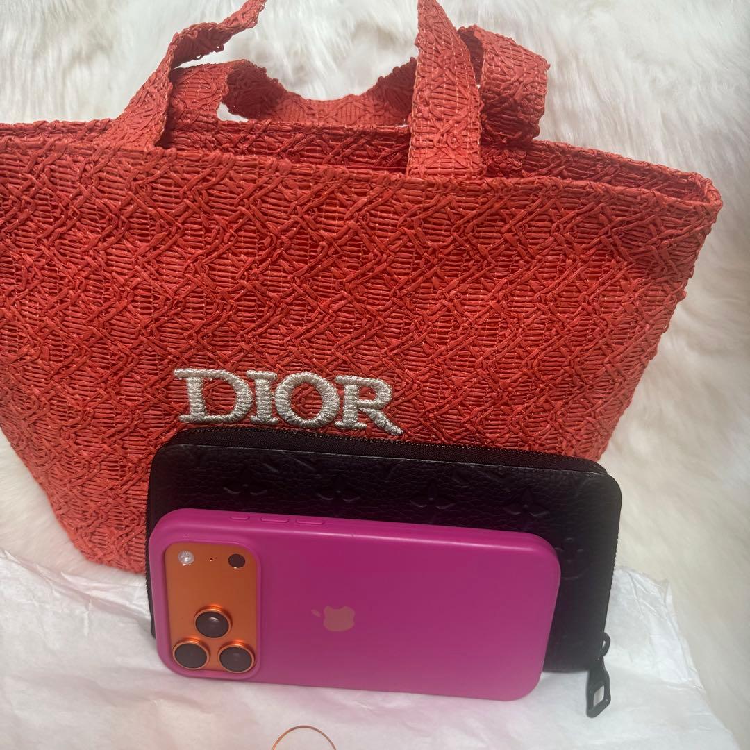 ディオール ノベルティ ストロー トートバッグ - メルカリ