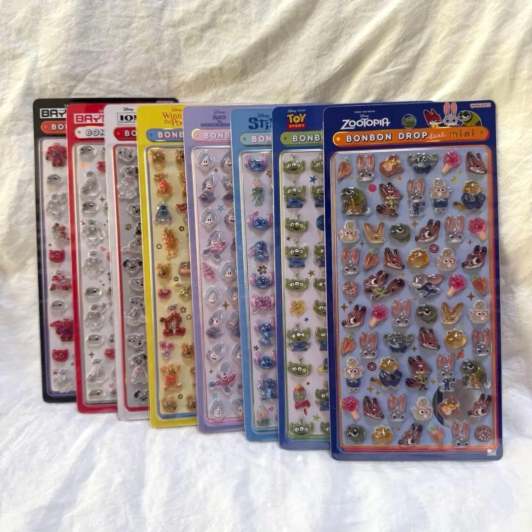 ボンボンドロップシール ミニ ディズニー コンプリート 8種 まとめ売り