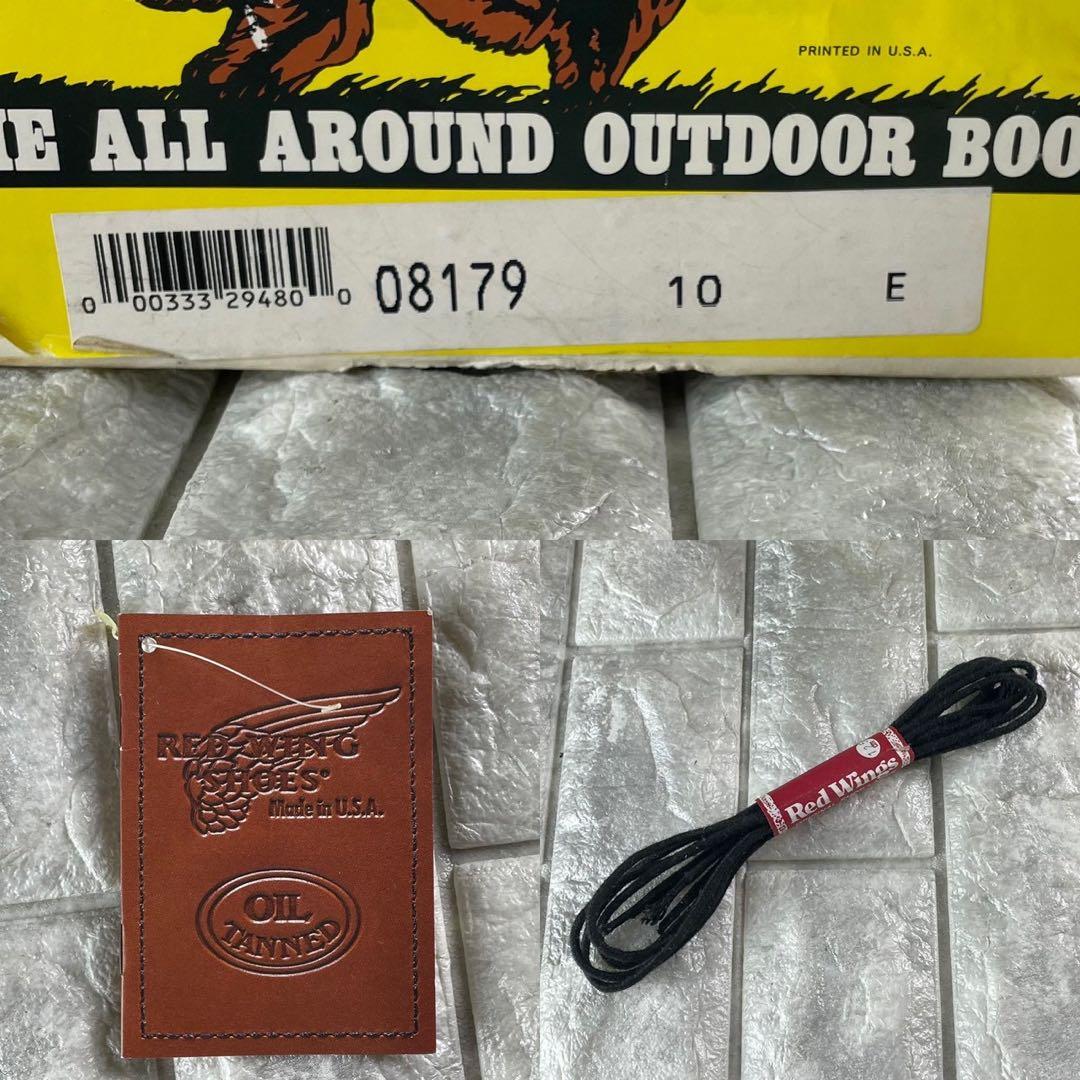 新品/90s/10E レッドウイング 8179 四角犬タグ アイリッシュセッター