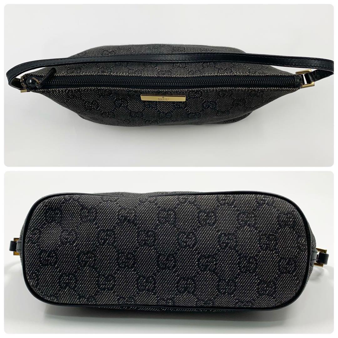 ✨極美品✨】 グッチ アクセサリーポーチ GGキャンバス ブラック