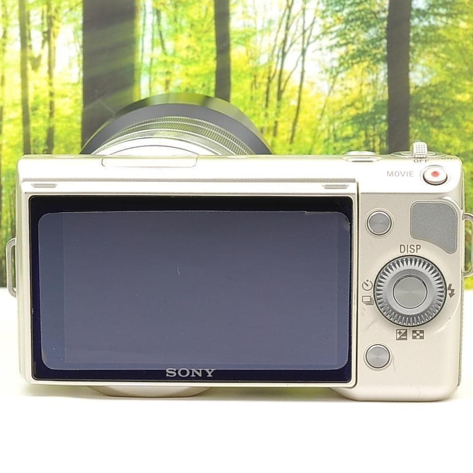 スマホ転送セット☆ソニー NEX-5☆動画撮影もGood☆珍しいゴールド
