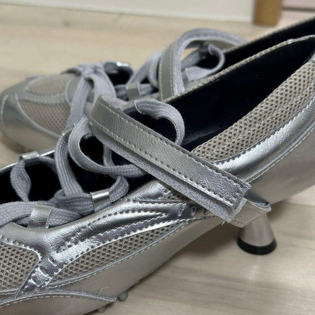 シルバー ミュール ボウリングシュース バレーコア メリージェン 23cm