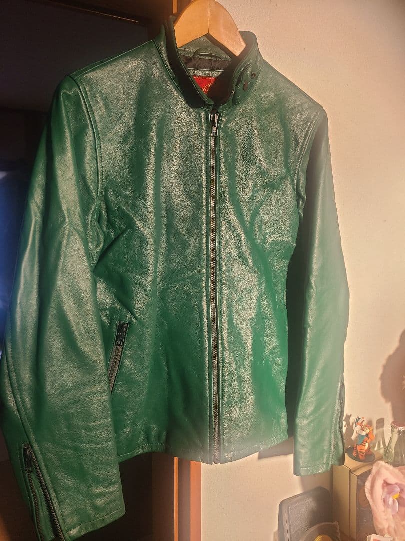 Indian Motocycle 緑色 レザーシングルライダース M 羊皮 楽天市場】【本革 羊革】Indian Motocycle ライダースジャケット