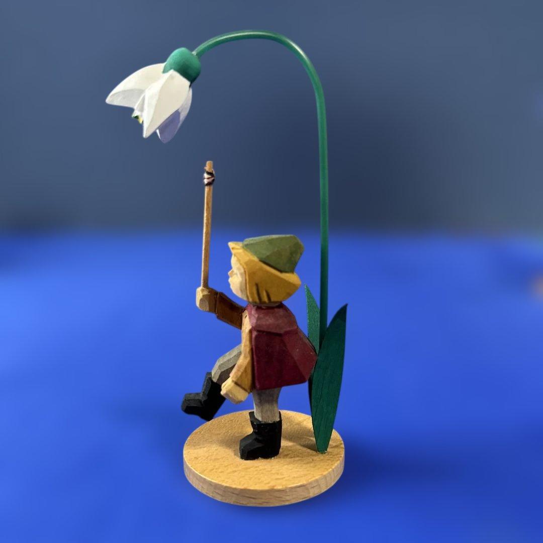 ドイツ製 木製人形 シューマン工房 エルツ地方 ザイフェン 可愛いお