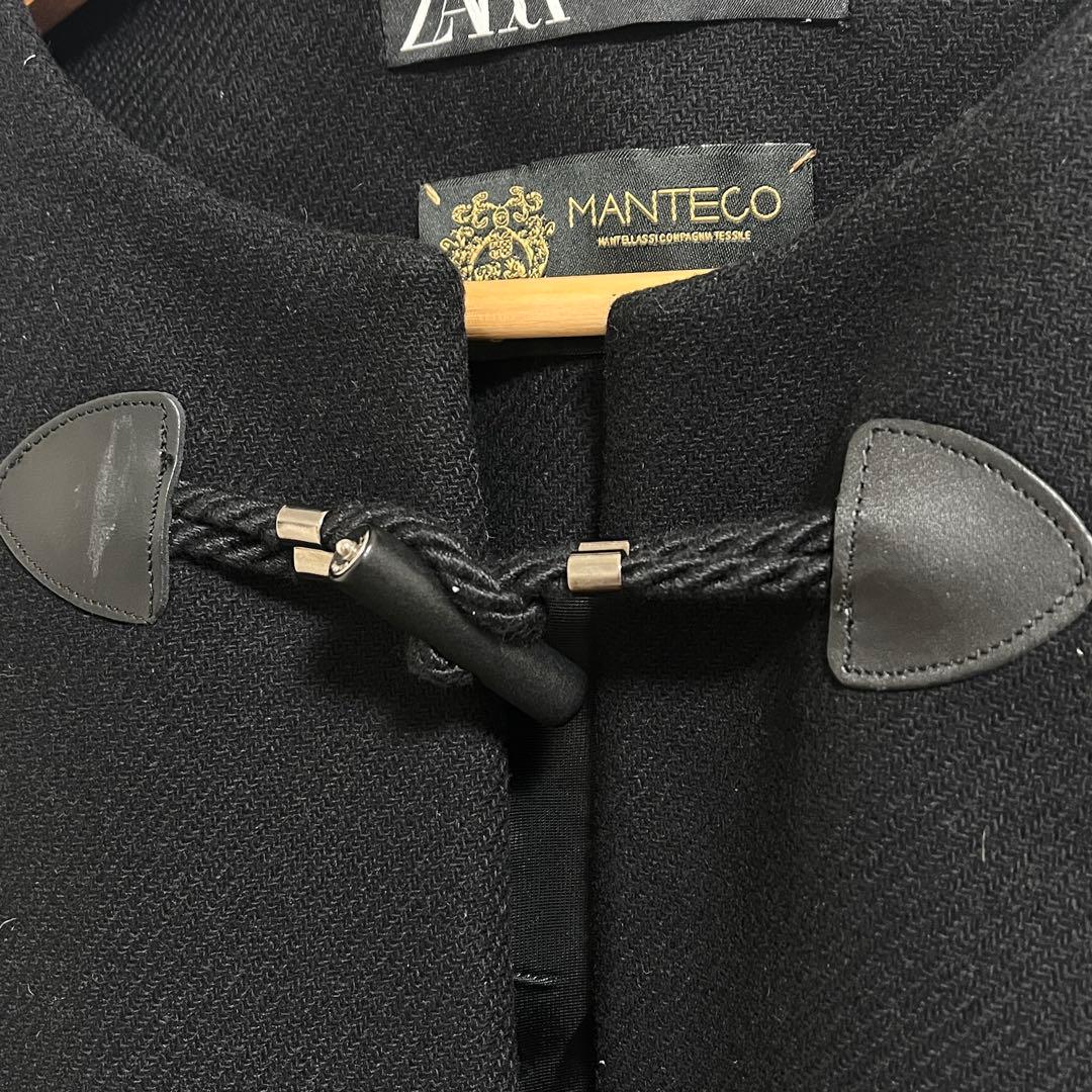 美品 希少 完売品 ザラ MANTECO ケープコート マント ポンチョ トグル