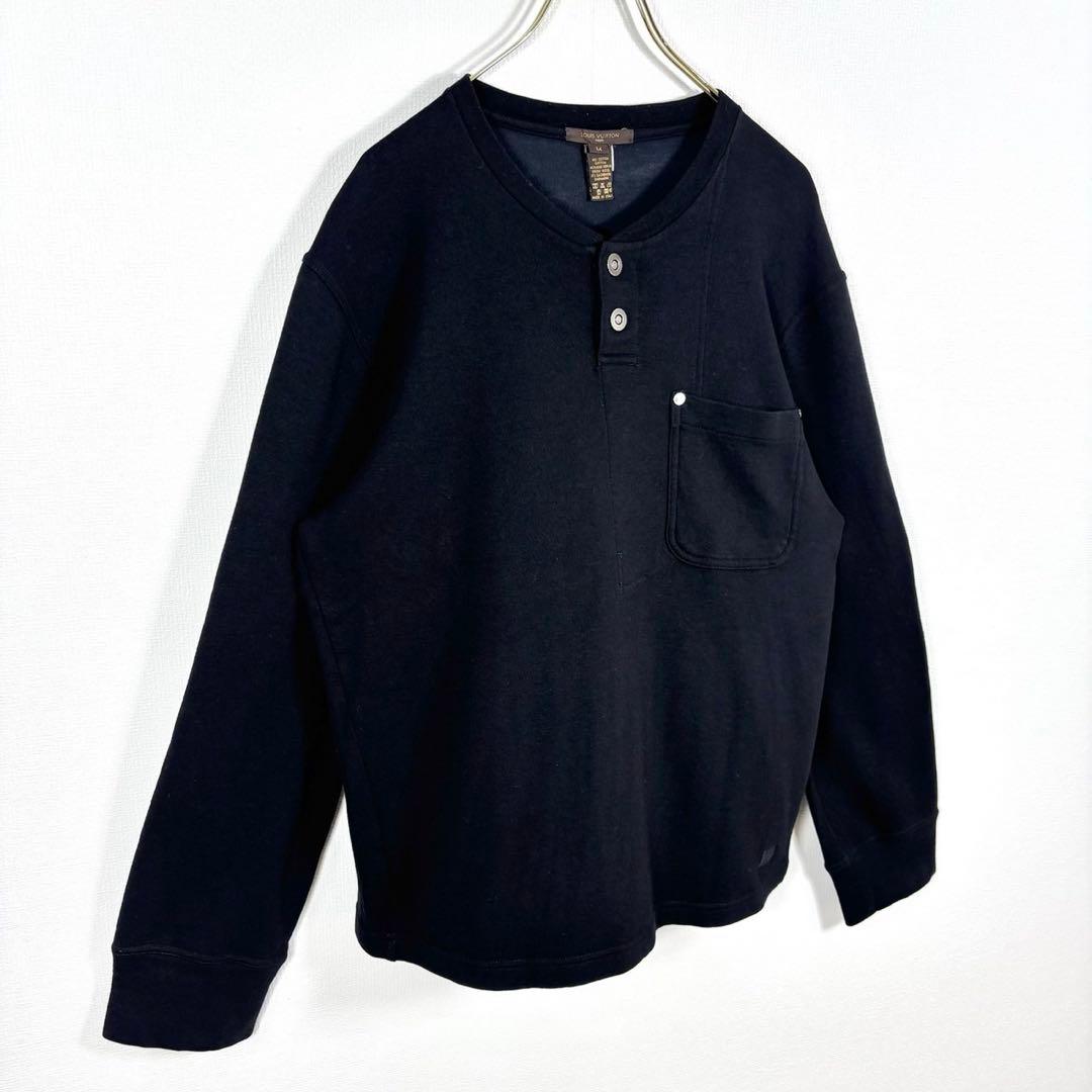 美品 LV ルイヴィトン カシミヤ入りスウェット \"ブラック\" Mサイズ