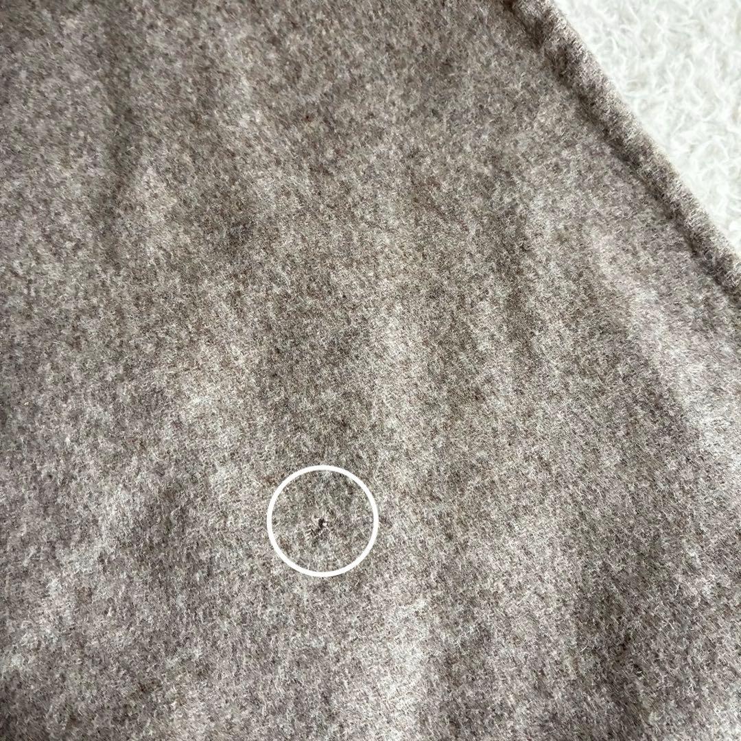 23区 アンゴラ混ソフトウールリバーコート 38 フーデッドコート 軽量