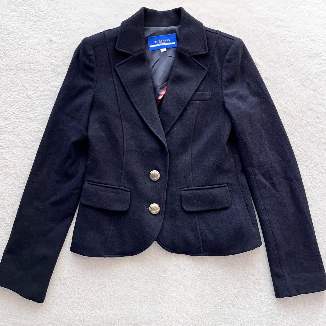 BURBERRY ブルーレーベル ブレザー ジャケット 金ボタン ノバチェック