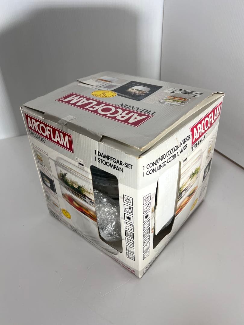 幻の新品 ARCO FLAM ガラス製蒸し器 セイロ超耐熱ガラス フランス製