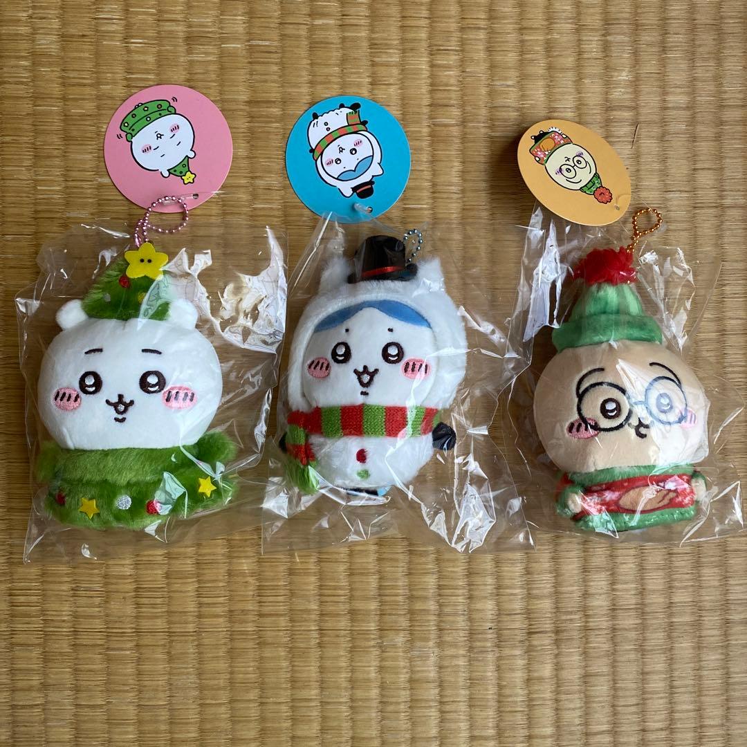 ちいかわ◇ハッピーホリデーなマスコット◇ちいかわ、ハチワレ、うさぎ