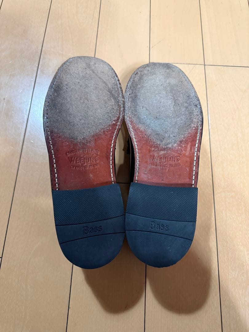 ghbass WEEJUNS ローファー白/黒 レザー 26.5cm　箱無し