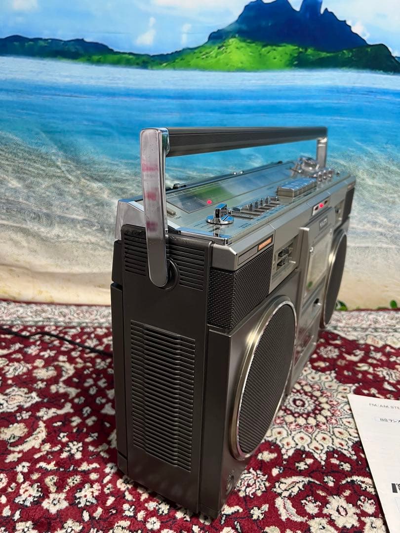 希少昭和レト日立 ラジカセTRK-8280 メンテナンス済み中古動作品美品